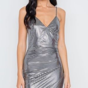 Metallic BodyCon Dress